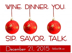 SipSavorTalk - December 21 Save the Date